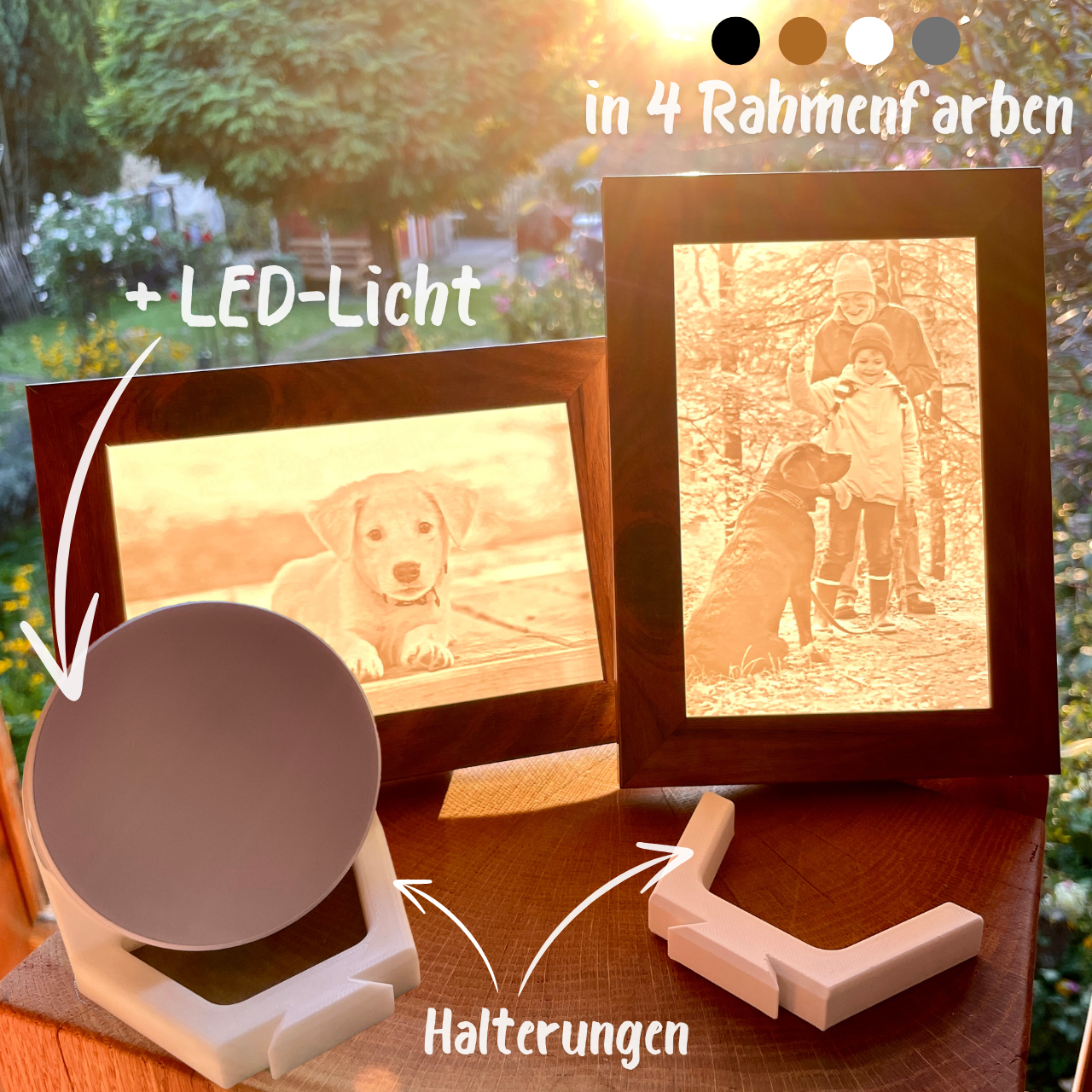 3D-Bild + Rahmen + Licht