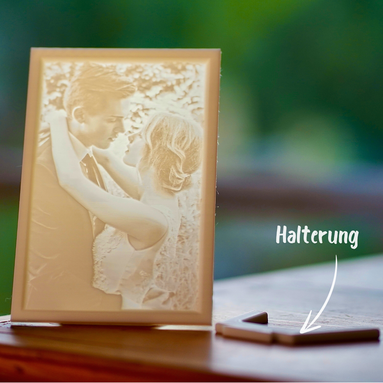 3D-Bild mit Halterung